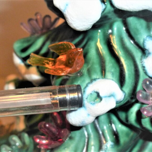 BSM Hand Made Ceramic CHRISTMAS TREE Vintage Christmas Tree Vintage Birds - Picture 8 of 10